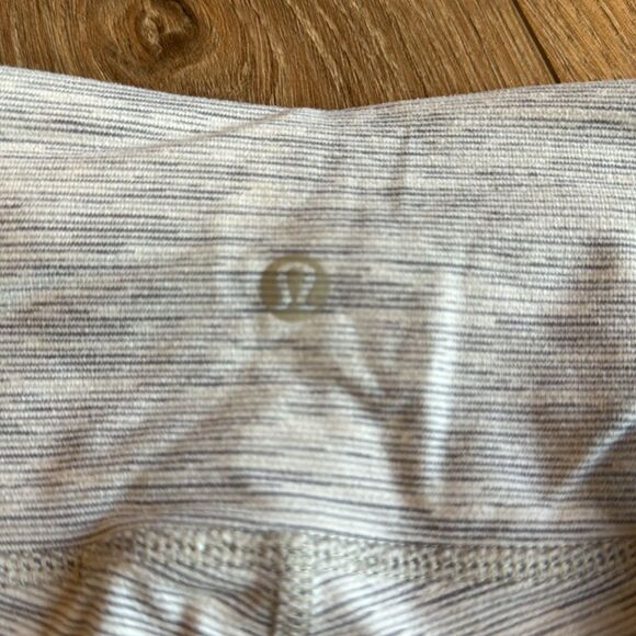 LULULEMON GRAY HEATHERED ALIGN LEGGINGS CROPPED SIZE 4 - Picture 4 of 5